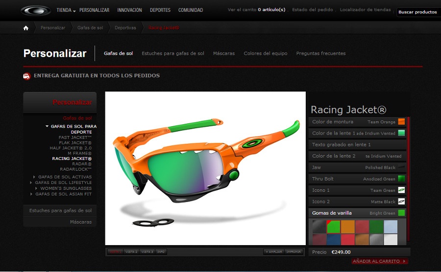 oakley custom web