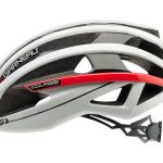 Louis Garneau Course helmet white red side