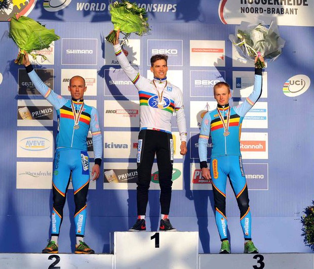 Mundial ciclocross podio