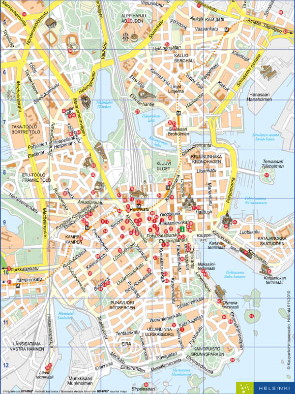 Helsinki mapa