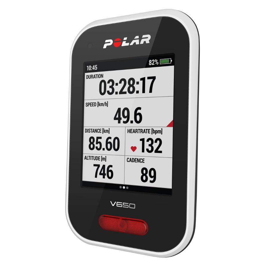 Polar V650 screen