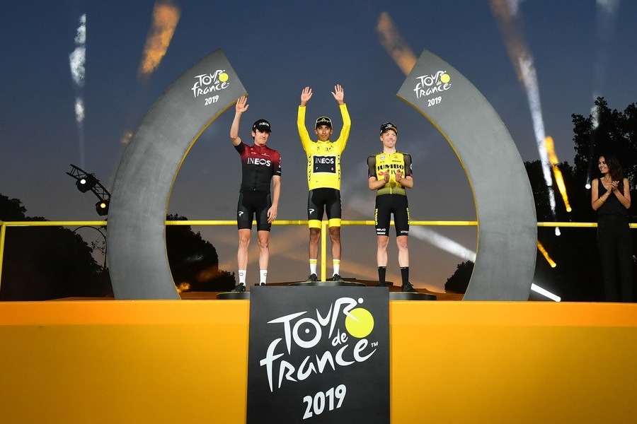 Podio Tour de Francia 2019