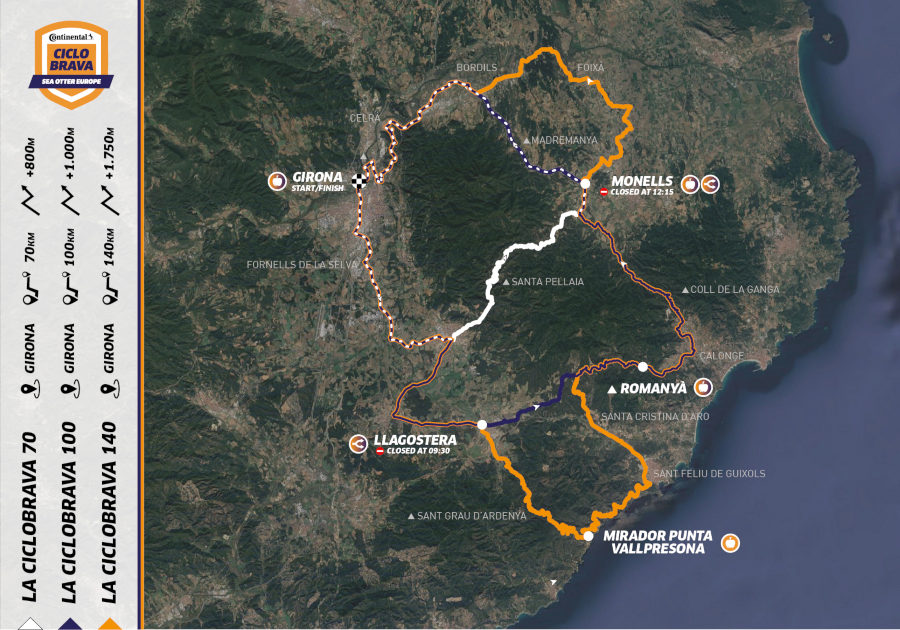 La Ciclobrava 2020 recorridos