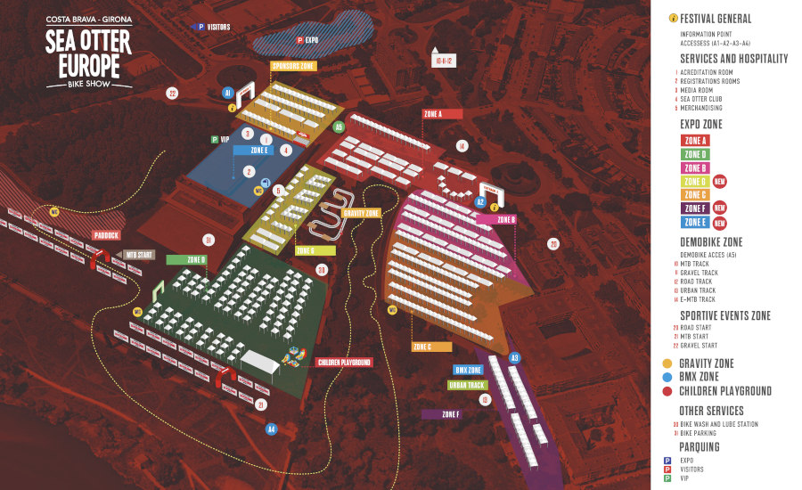 Mapa Sea Otter Europe 2020