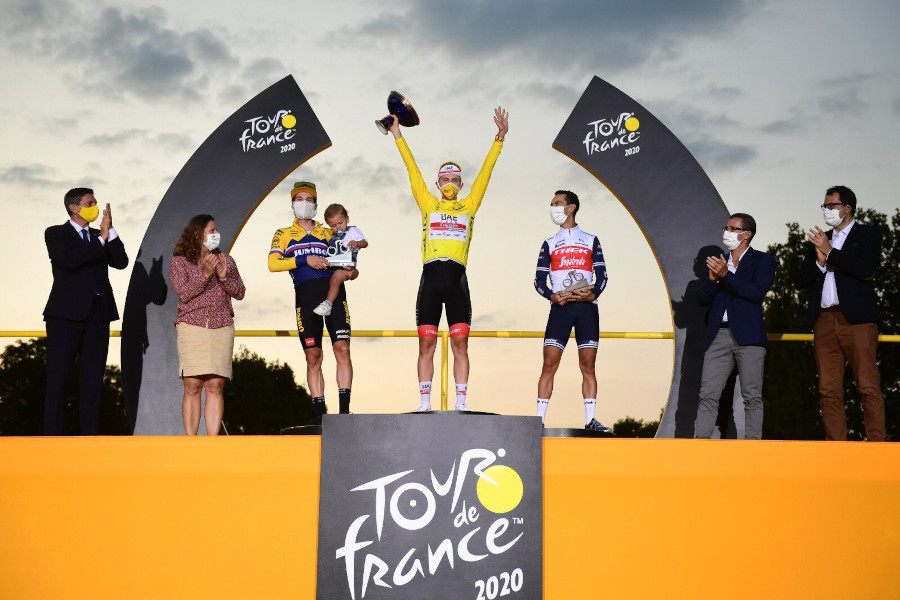 Podio Tour de Francia 2020