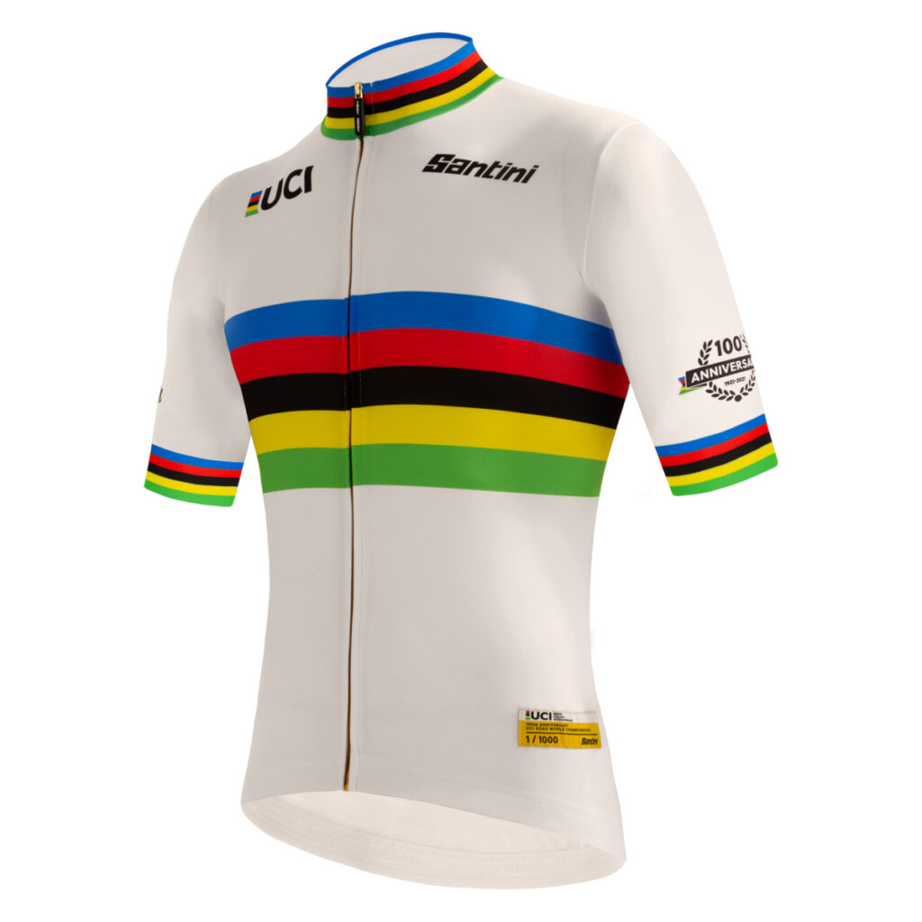 Santini UCI Road 100 Gold man jersey