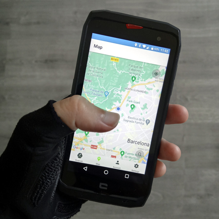 Pealock 2 app map