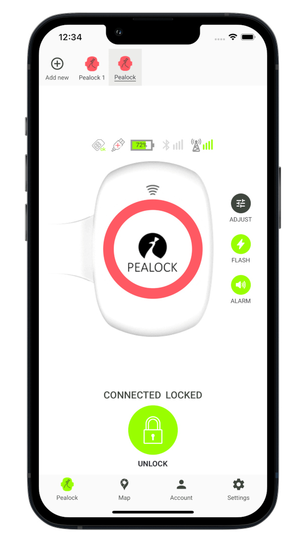 Pealock 2 app