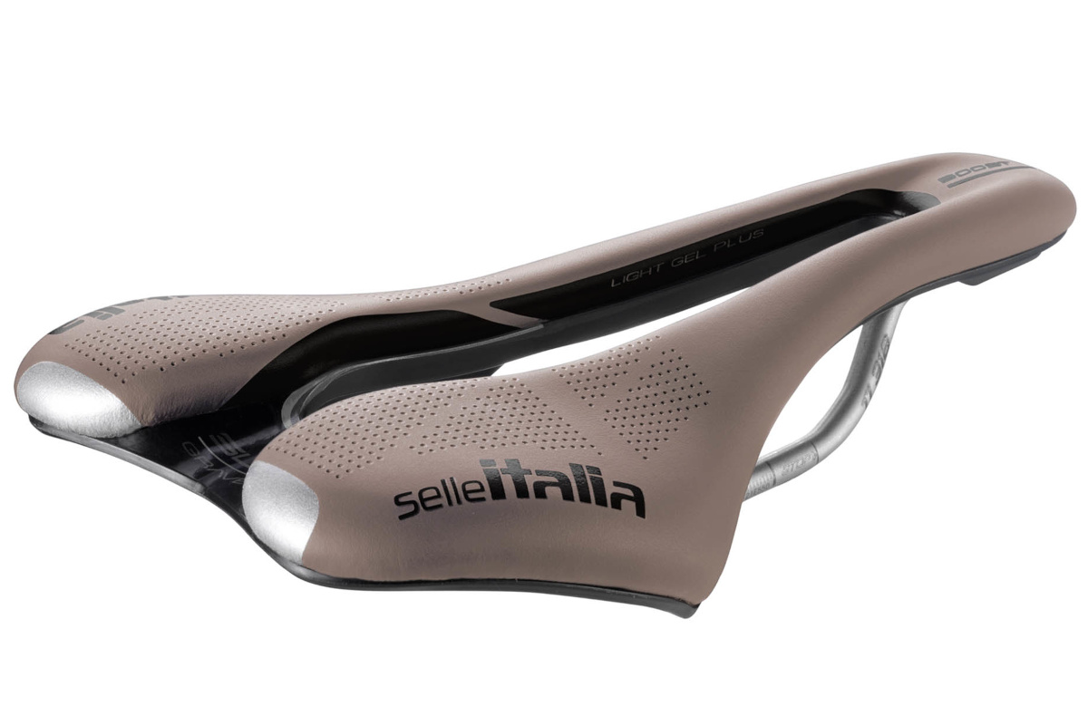 SELLE ITALIA SLR BOOST GRAVEL TI 316 SUPERFLOW BROWN
