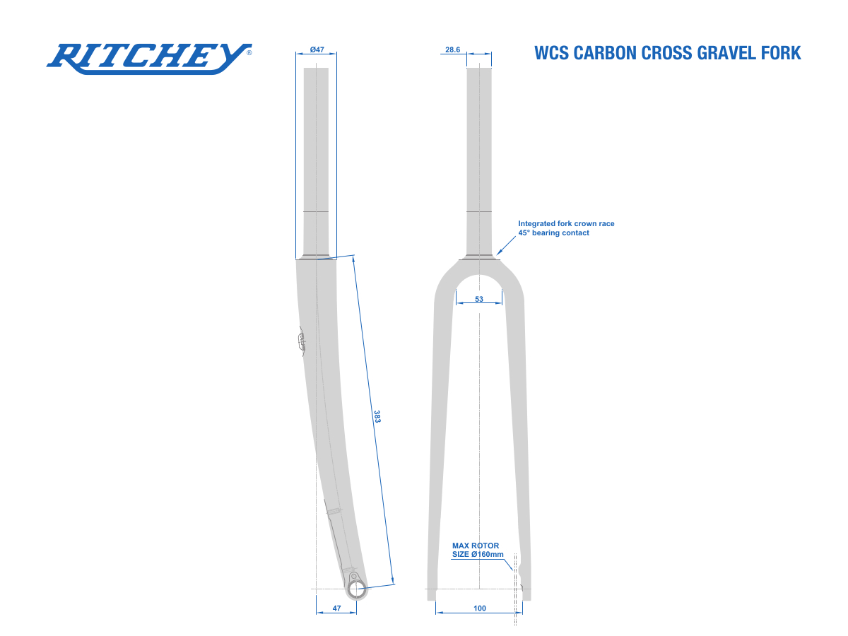 Ritchey Swiss Cross fork size TopBici