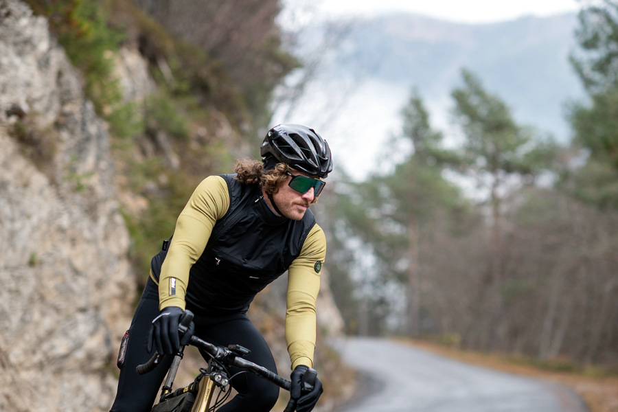 Santini gravel Polartec vest