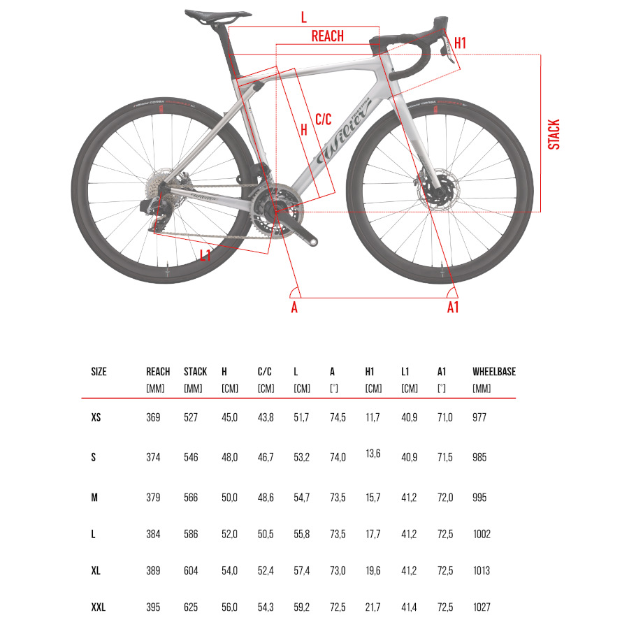 Wilier Triestina Granturismo SLR geometria