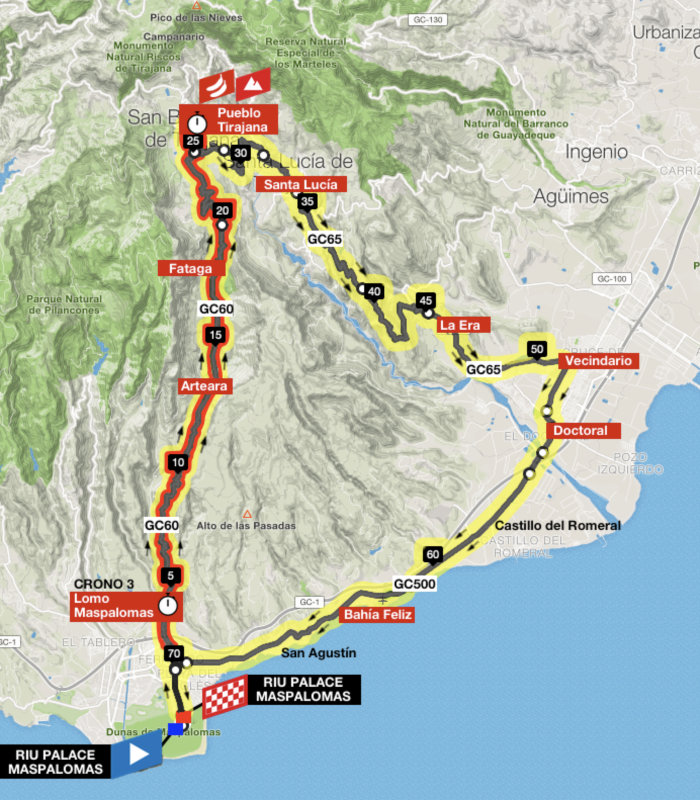 Epic Gran Canaria 2023 Etapa 2 mapa