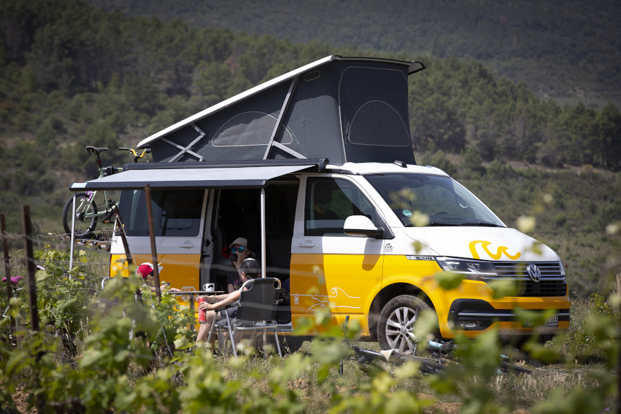 Camper abierta