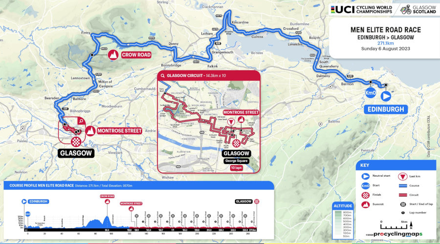 2023 UCI Cycling World Championships men road race