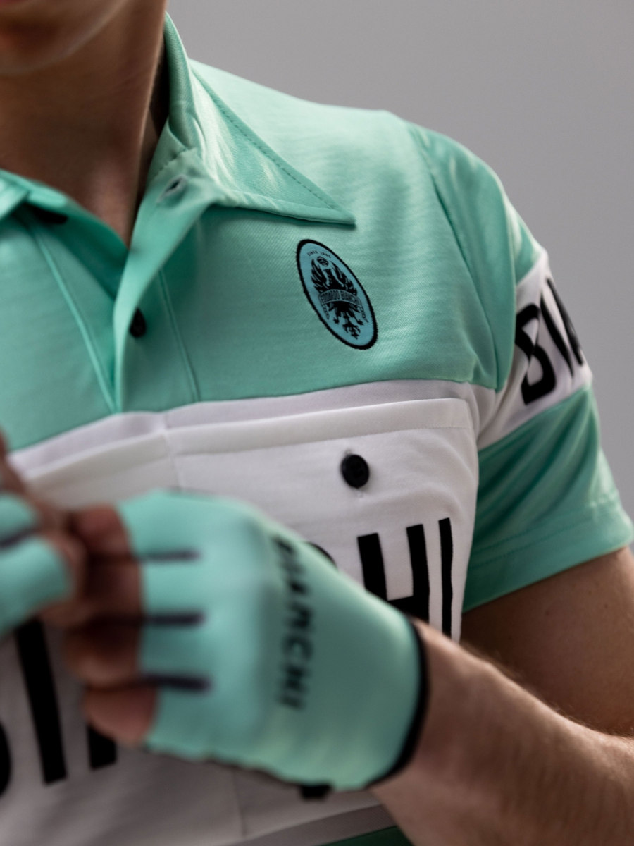 Bianchi Milano Lifestyle Gravel Short Sleeve Polo 3