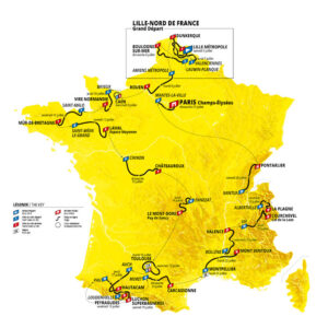 Tour de Francia 2025 mapa