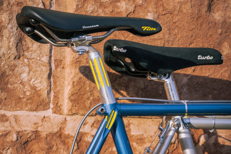 Selle Italia Turbo 1980 and Flite 1990 saddles