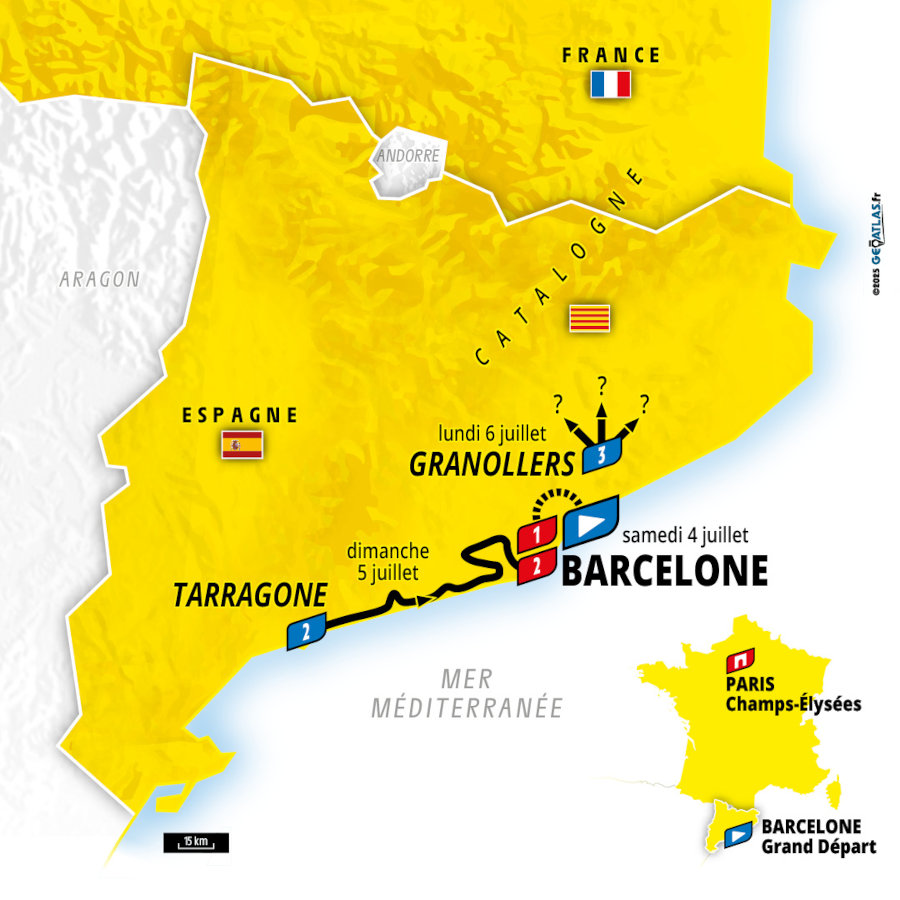 Tour de Francia Grand Depart Barcelona 2026 etapas