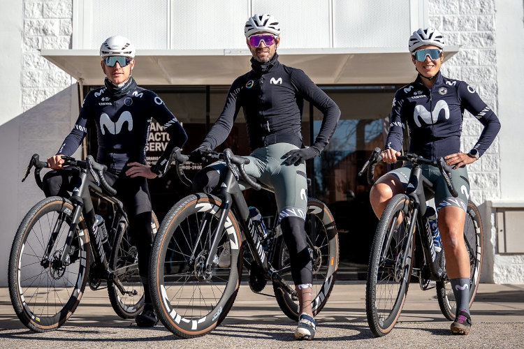 Alejandro Valverde Movistar Team Gravel Squad 2025