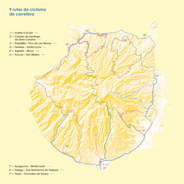 Rutas ciclismo carretera Gran Canaria