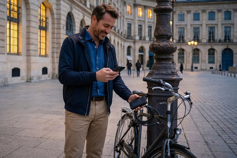 Candado con GPS para bicicletas