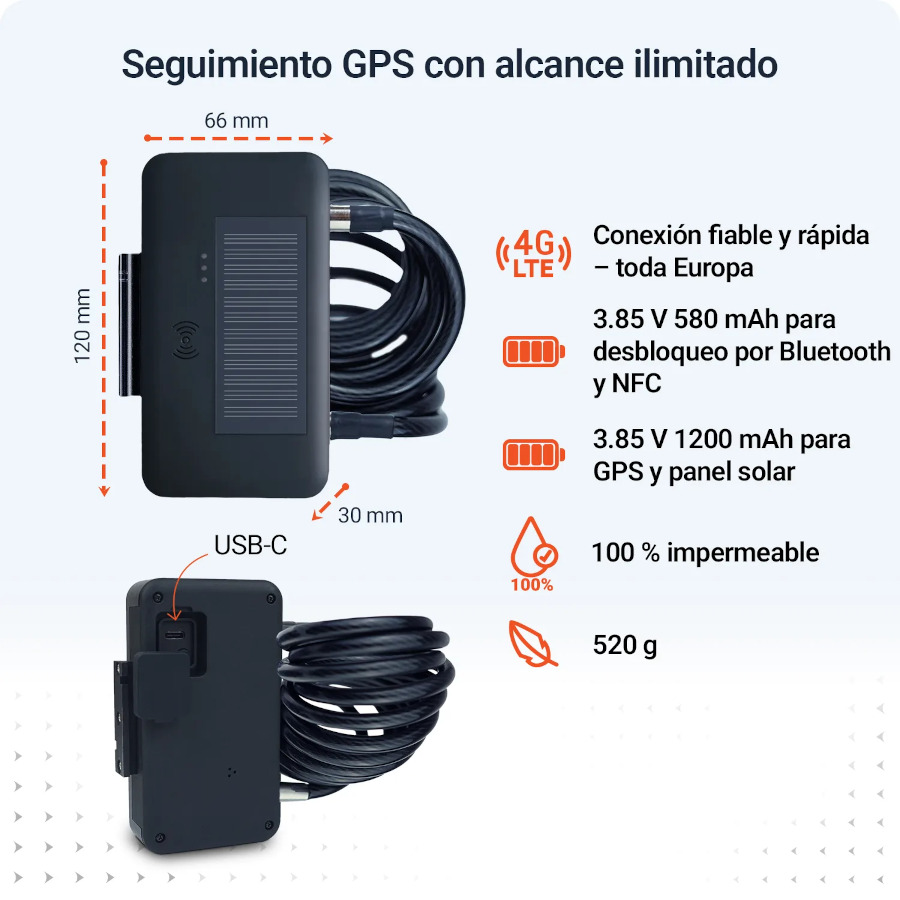 LOCK BICYCLE Finder GPS PAJ