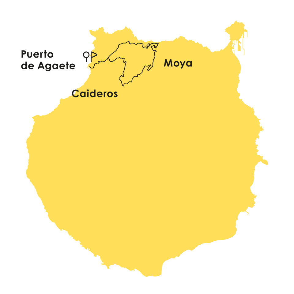 Noroeste Gran Canaria ruta ciclista mapa